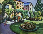 The Mackes' Garden at Bonn August Macke